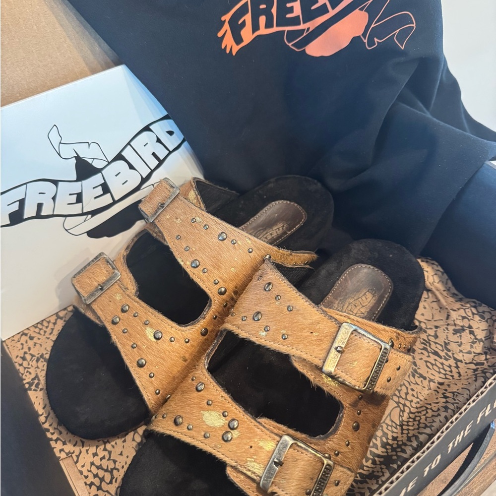 Freebird Asher Tan Multi Pony Sandle